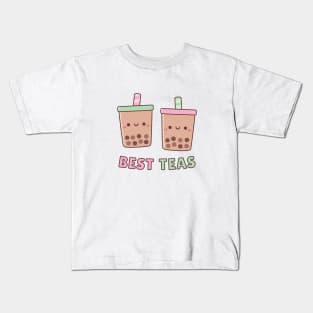 Cute Boba Tea Best Teas Kids T-Shirt